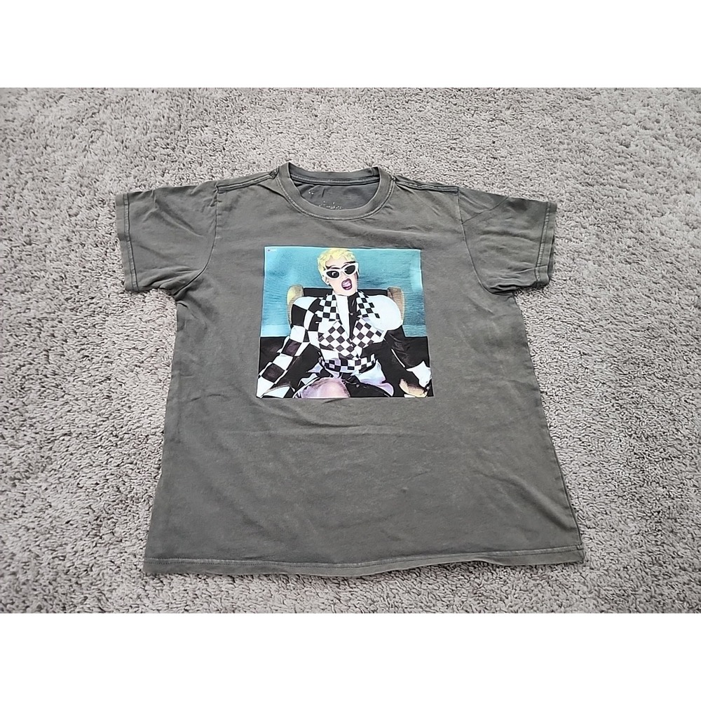 Cardi B Invasion of Privacy T Shirt Womens 2XL Gray Acid Wash 90s Y2k Music